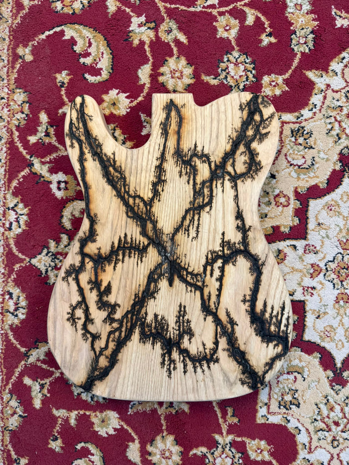 Kit body - Ash 1 piece with lichtenberg burning