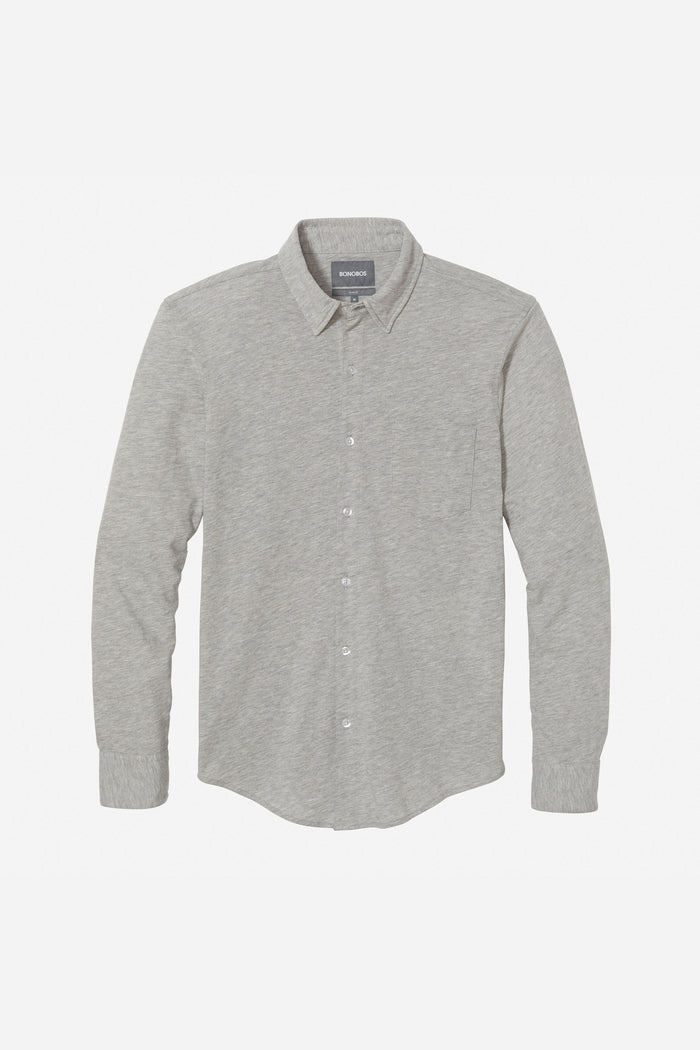 Knit Button-Down