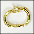 Leaders & Lures - Illini Clevis fishing tackle accessory made of brass with two holes for secure attachment to fishing lures or leaders, designed for durability and performance.