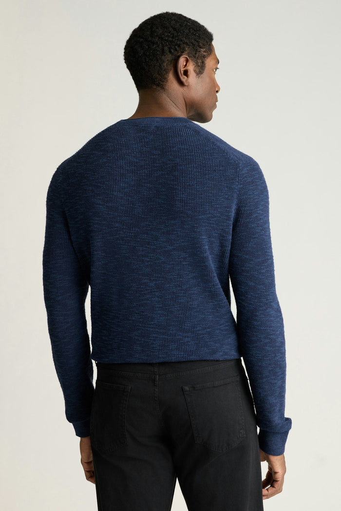 Linen Cotton Roll Neck Sweater