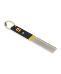Loon Apex Hook Hone XL fishing hook sharpener with black ergonomic handle, yellow accent, and metal honing surface, designed for precise hook maintenance.