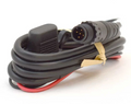 Lowrance Boat Backbone Power Cable 032-22597-02 featuring a coiled black cable with a round multi-pin connector and protective cover, designed for marine electronics use.
