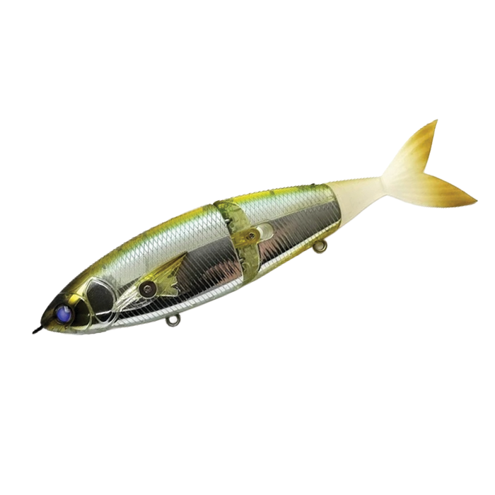 Madotachi Gimikin Swimbait fishing lure designed to mimic a small fish with segmented body and realistic color pattern for effective fishing tackle.