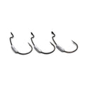 Three Madotachi IN 1.1 Weighted Hooks (For Soft Hanitas) displayed side by side, featuring curved black metal hooks with silver weighted sections for fishing tackle use.