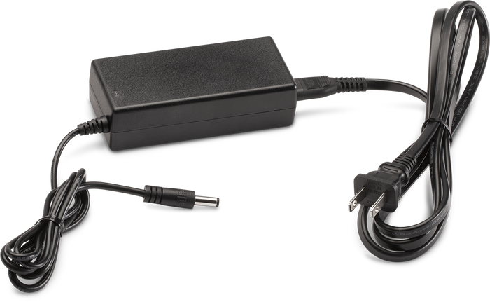 Marcum Lithium Battery Charger with black rectangular power adapter and attached cables, designed for efficient charging of lithium batteries used in fishing tackle and marine electronics.