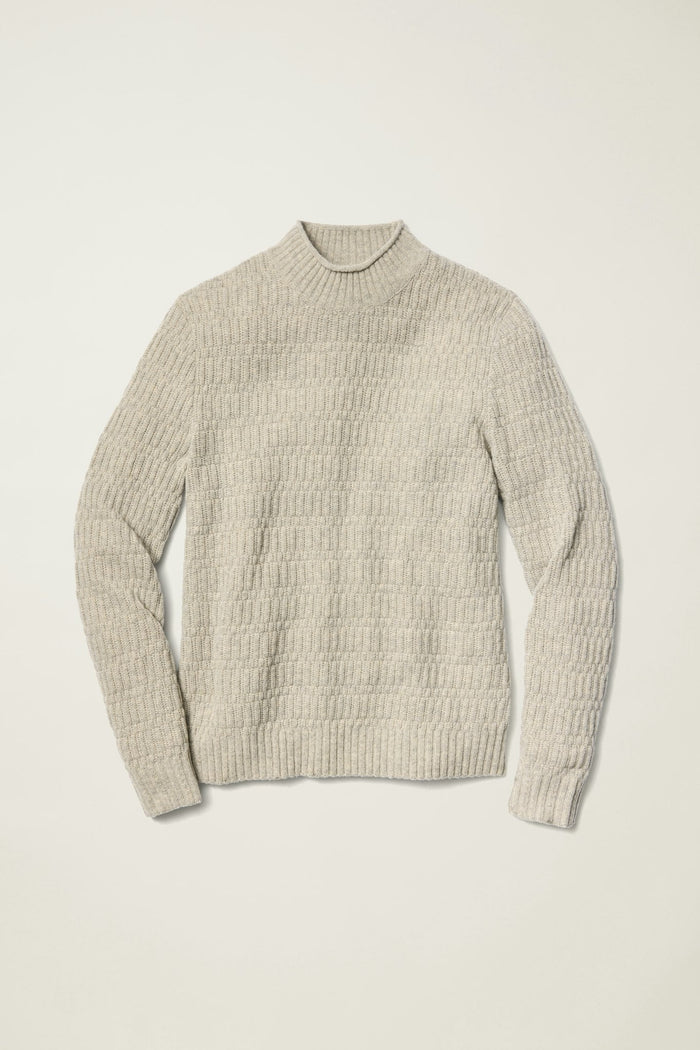 Merino Blend Mock Neck Sweater
