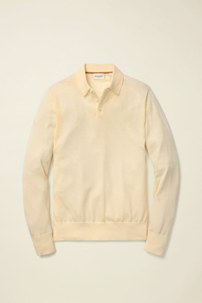 Merino Long Sleeve Sweater Polo