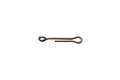 MFC Big Game Shank made of durable metal with an eyelet on one end and a hook-shaped clasp on the other, designed for secure attachment in fishing tackle setups.