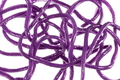MFC Trina's Squirm Material Medium in vibrant purple, showing flexible, tubular fishing lure material used for crafting custom fishing tackle.