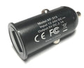 Close-up of a black Minn Kota ADAPTER, USB DC POWER (SUB) P/N: 2375901 designed for fishing tackle and marine electronics, featuring input and output voltage specifications on the side.