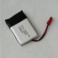 Minn Kota BATTERY, LIPO PACK P/N: 2370712 is a compact lithium polymer battery pack with red and black wiring, designed for use in marine electronics and fishing tackle equipment.