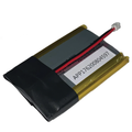 Minn Kota BATTERY, LIPO PACK w/MOLEX P/N: 2390710 with black and gold casing, featuring a red and black wire with white Molex connector, designed for marine electronics use.