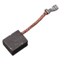 Minn Kota BRUSH | 4.5 | 112LB THRUST P/N: 188-095 features a small black carbon brush connected to a braided copper wire with a metal clip, used for marine electronics maintenance.