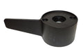 Minn Kota BRUSH END HSG ASY 4.0 FW | 80LB THRUST | P/N: 92-300-170, a black cylindrical brush end housing assembly with a flat mounting arm, designed for durable use in marine electronics and fishing tackle.