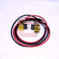 Minn Kota BRUSH PLATE ASM, E-DRIVE (N/A) P/N: 92-600-210 featuring a circular metal base with attached carbon brushes and red and black electrical wires for motor maintenance and replacement.