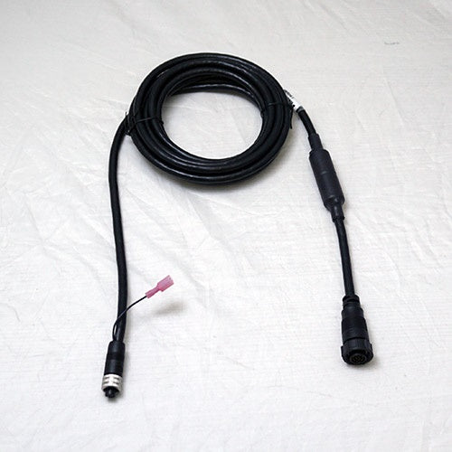 Minn Kota Cable, Int MSI - Instinct PN:490634-1 shows a coiled black marine cable with connectors on both ends, designed for secure and reliable marine electronic connections.