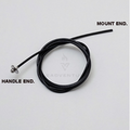 Minn Kota CABLE, PULL HANDLE, SS P/N: 2291400 featuring a coiled black cable with labeled handle end and mount end, designed for fishing tackle and marine electronics use.