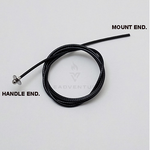 Minn Kota CABLE, PULL HANDLE, SS P/N: 2291400 featuring a coiled black cable with labeled handle end and mount end, designed for fishing tackle and marine electronics use.