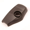 Minn Kota CONTROL BOX COVER (SUB) P/N: 2280200 is a durable dark gray plastic protective cover designed for marine electronics control boxes, with a circular recessed area and smooth surfaces.