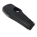 Black plastic protective cover for a control box with a circular mounting opening, featuring the Minn Kota logo, Minn Kota Control Box top cover Edge Model pn:2260216.