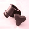 Minn Kota DEPTH COLLAR/KNOB ASSY P/N: 2771500 is a black plastic fishing tackle component featuring a cylindrical collar and a textured three-lobed knob for secure grip and adjustment.