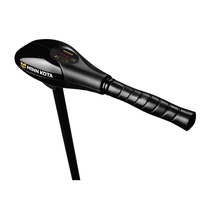 Minn Kota Endura 50lb (12v) 42" Shaft 1352278 trolling motor with ergonomic handle and durable black shaft, designed for efficient and quiet marine propulsion.