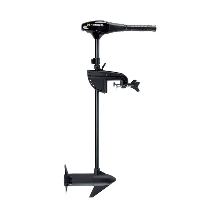 Minn Kota Endura 50lb (12v) 42" Shaft 1352278 trolling motor featuring a black durable shaft, ergonomic handle, adjustable mounting bracket, and propeller designed for precise marine control.