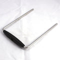 Minn Kota HANDLE ASSY PD/AP QRB. P/N:2990906 showing a U-shaped metal handle with a black ergonomic plastic grip designed for durability and ease of use in fishing tackle equipment.