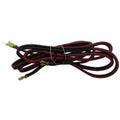 Minn Kota LEADWIRE,10 GA,PD/GENESIS P/N: 2090651, a pair of red and black heavy gauge electrical wires with brass connectors, used in marine electronics and fishing tackle setups.