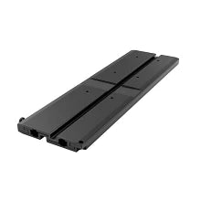 Minn Kota MKA-52/62 Quick Release Bracket shown in matte black finish, designed for secure and easy mounting of marine electronics and fishing tackle accessories.