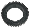 Minn Kota OUTPUT GEAR w/MAGNETS P/N: 2772200 is a black circular gear with evenly spaced teeth around the edge, designed for precise mechanical function in fishing tackle and marine electronics.
