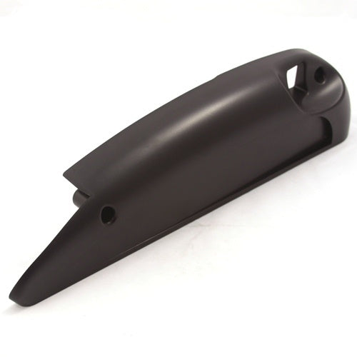 Minn Kota PLATE-SIDE, LEFT FW pn#2321915 is a black, durable plastic mounting plate designed for securing Minn Kota trolling motors on the left side, suitable for marine electronics installations.
