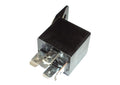 Minn Kota RELAY-MOTOR DISCONNECT (N/A) P/N:2384007 is a small black electrical relay with metal prongs designed for marine electronics and fishing tackle applications.