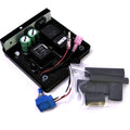 Minn Kota TRAXXIS/HC CTRL BOARD KIT 12V P/N: 2774036 showing a black control board with capacitors, wires, connectors, and a set of heat shrink tubes for marine electronics use.