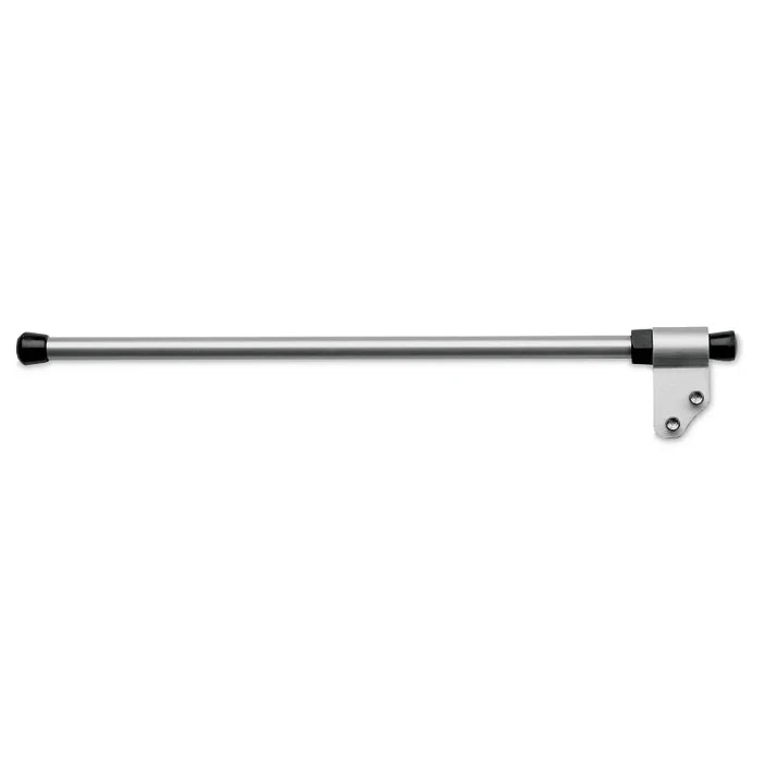 MinnKota Stabilizer Kit - Ultrex/Fortrex / MKA-50 1862050, a straight silver metal stabilizer rod with mounting bracket and black end caps for marine electronics support.