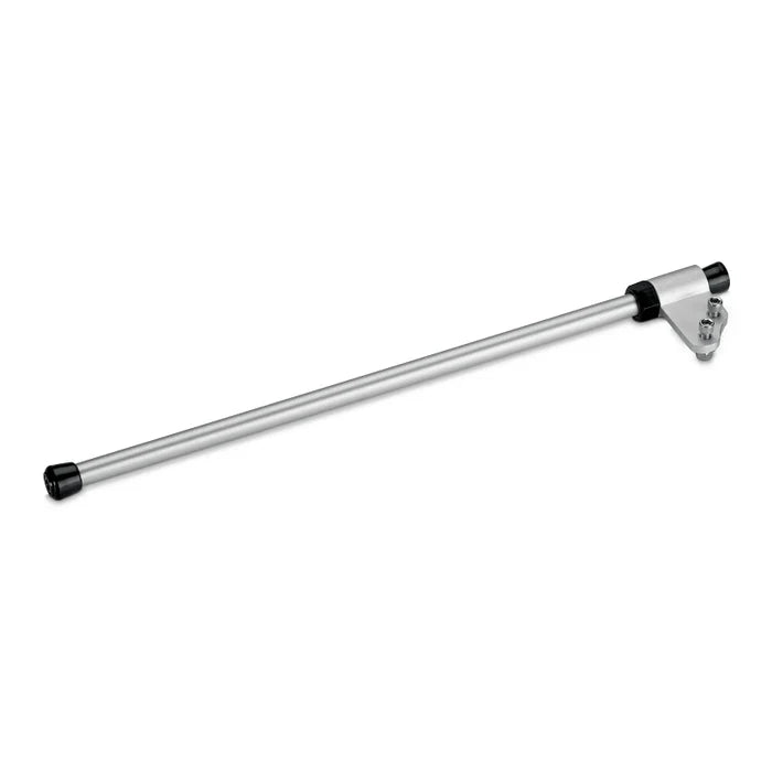 MinnKota Stabilizer Kit - Ultrex/Fortrex / MKA-50 1862050, featuring a long silver metal rod with black end caps and a mounting bracket, designed for marine electronics stability.
