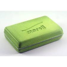 Green Morell Foam Fly Box - Large with a durable textured exterior, designed for securely storing fishing lures and tackle in a compact, portable case.