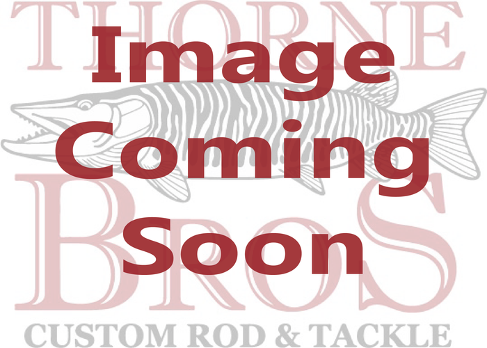 Placeholder image with text "Image Coming Soon" over a background featuring a stylized musky fish and the words Thorne Bros Custom Rod & Tackle, representing a fishing tackle shop; product Mutiny Baits Captain Hook Grub.