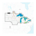 Map highlighting U.S. North and Great Lakes region with detailed water depths and marine features for Navionics Platinum+ U.S. North & Great Lakes - Marine Charts 010-C1368-40.