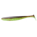 OSP DoLive Shad soft fishing lure in green and brown with black speckles, designed for musky and freshwater fishing tackle.