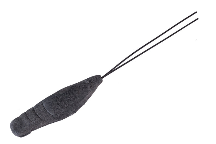 OSP Ebidance fishing lure in black with a streamlined, textured body design and two flexible antenna-like tails for effective fishing tackle performance.