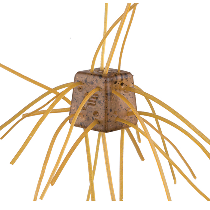 OSP Saikoro Rubber - Non Salt fishing lure with a translucent cube body and multiple flexible rubber tendrils extending outward, designed for effective fishing tackle use.