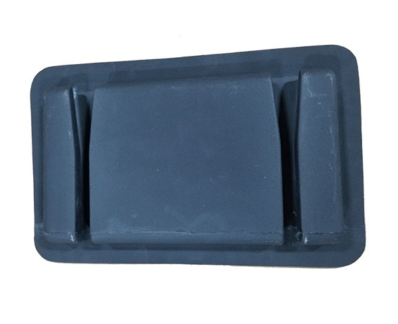 Black durable mounting bracket designed for secure attachment of fishing equipment, shown for the Otter ATV Rod Case Mount - #200830.