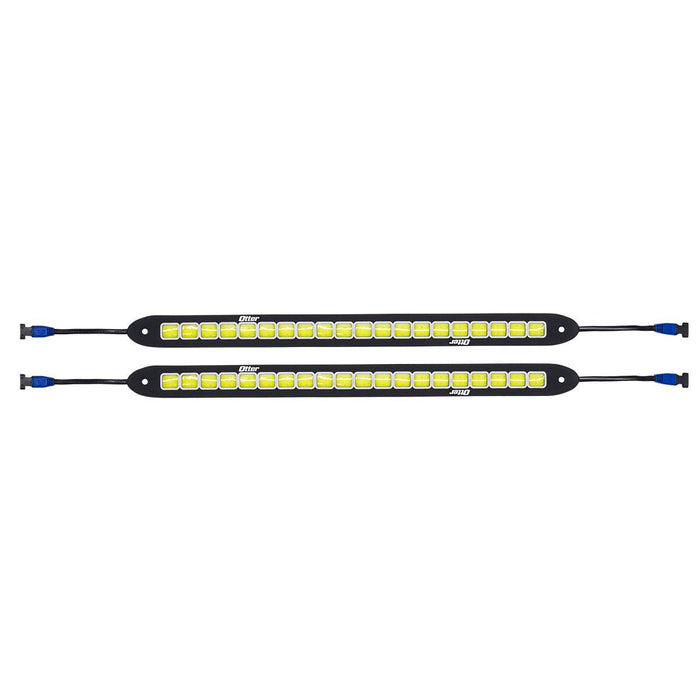 Two slim, black Otter Portable LED Light Kits each featuring a row of bright yellow LED lights connected by black cables with blue connectors on both ends.