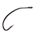 Partridge Klinkhamer Extreme Hook 15BNX fishing hook in dark metal with a sharp point and an eyelet designed for fly fishing and fishing tackle enthusiasts.