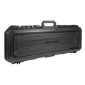 Plano All Weather 42" Case - PLA11842 is a durable, black hard plastic fishing tackle case with secure latches and a sturdy handle, designed for all-weather protection.