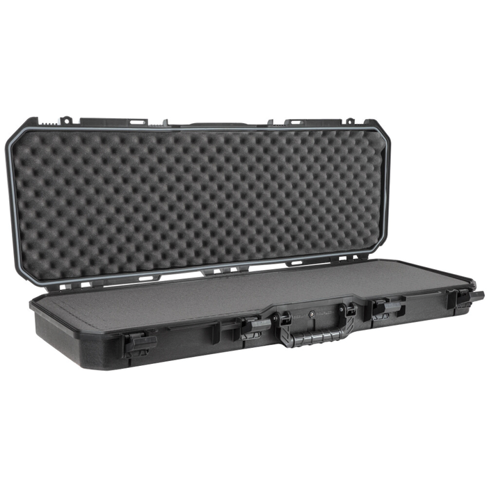 Plano All Weather 42" Case - PLA11842, a durable black hard-shell fishing tackle case with protective foam interior designed to securely store fishing rods and reels.