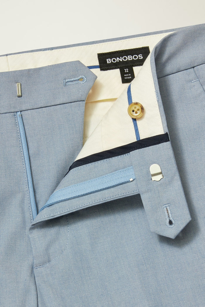 Portuguese Stretch Chambray Suit Pant
