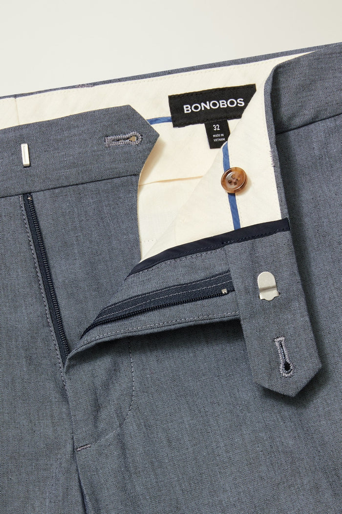 Portuguese Stretch Chambray Suit Pant