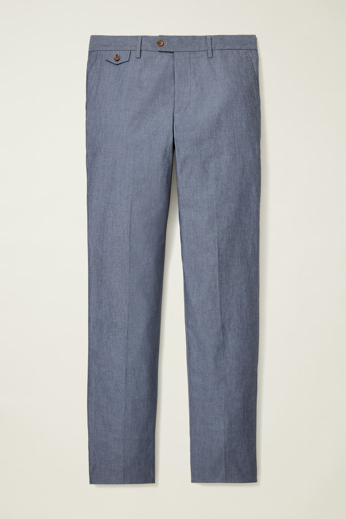 Portuguese Stretch Chambray Suit Pant